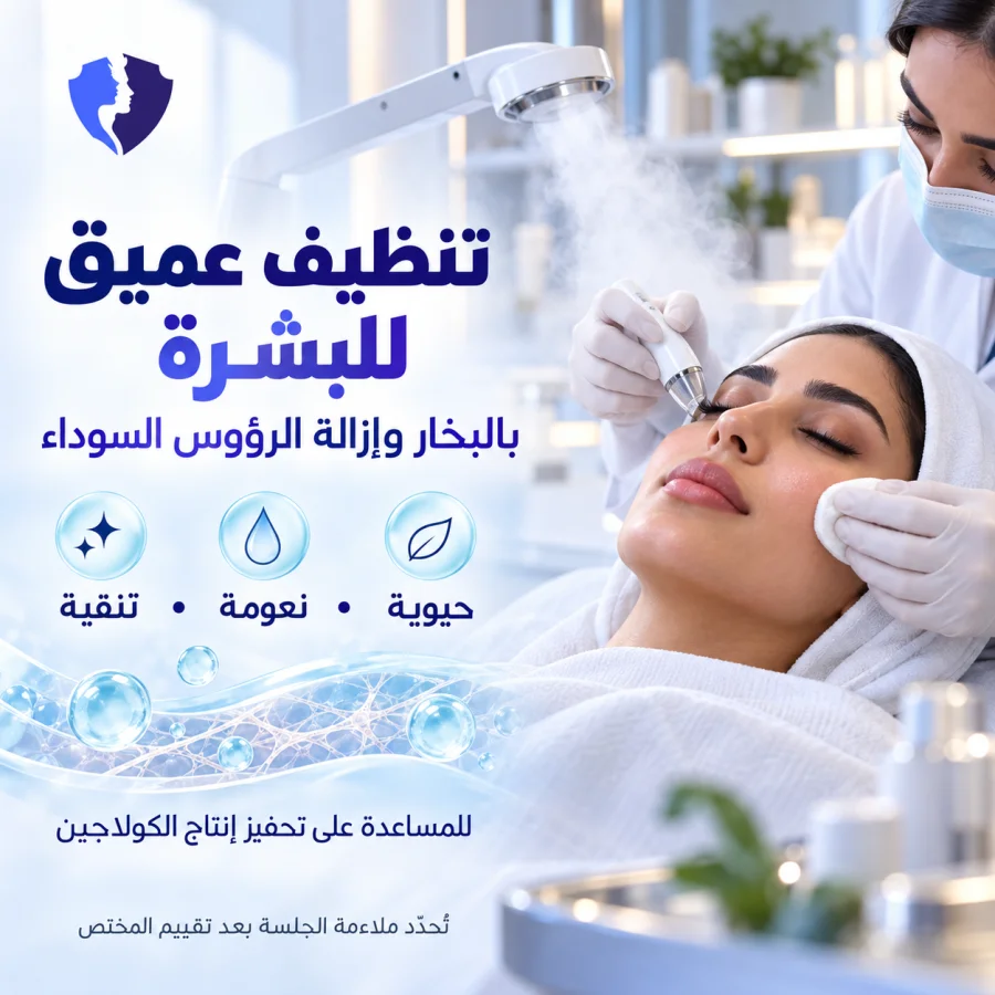 جلسة تنظيف البشرة العميق (Deep Cleansing)