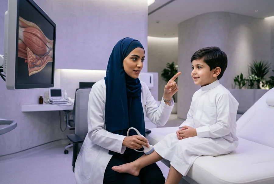 اطمئن على صحة عضلات طفلك - تصوير العضلات بالموجات فوق الصوتية للأطفال (Myopathy Screening)