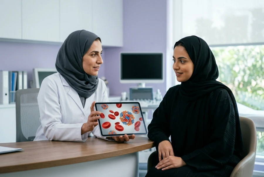 فحص متابعة فقر الدم بعد الولادة (CBC & Ferritin)